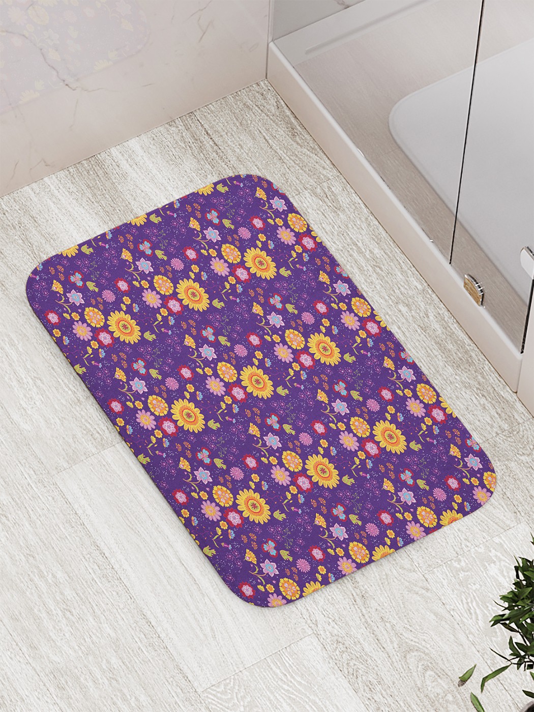 

Коврик противоскользящий для ванной, сауны, бассейна, 77х52 см bath_73628 JoyArty