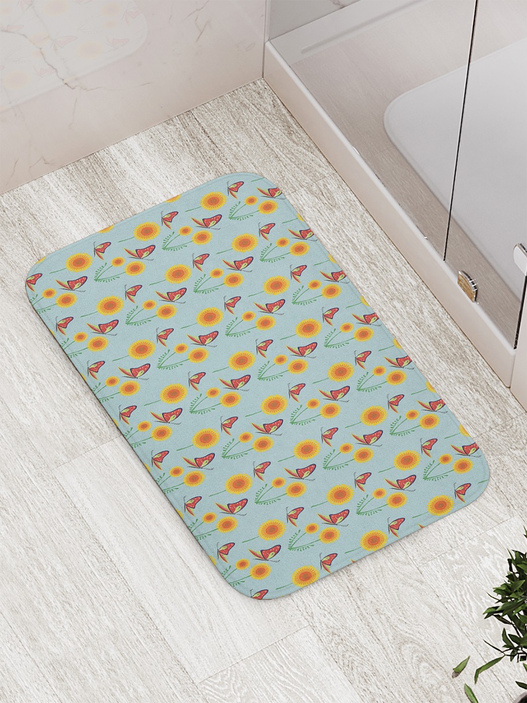 

Коврик противоскользящий для ванной, сауны, бассейна, 77х52 см bath_73624 JoyArty
