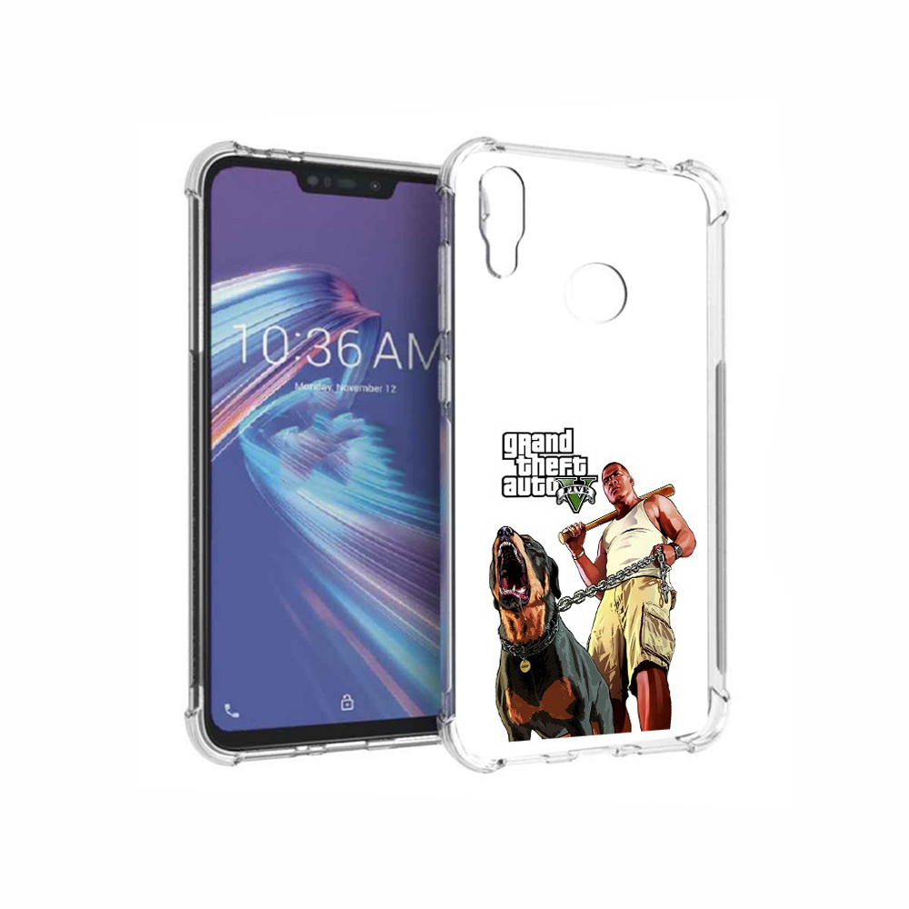 

Чехол MyPads Tocco для Asus ZenFone Max M2 (ZB633KL) GTA грозная собака, Прозрачный, Tocco