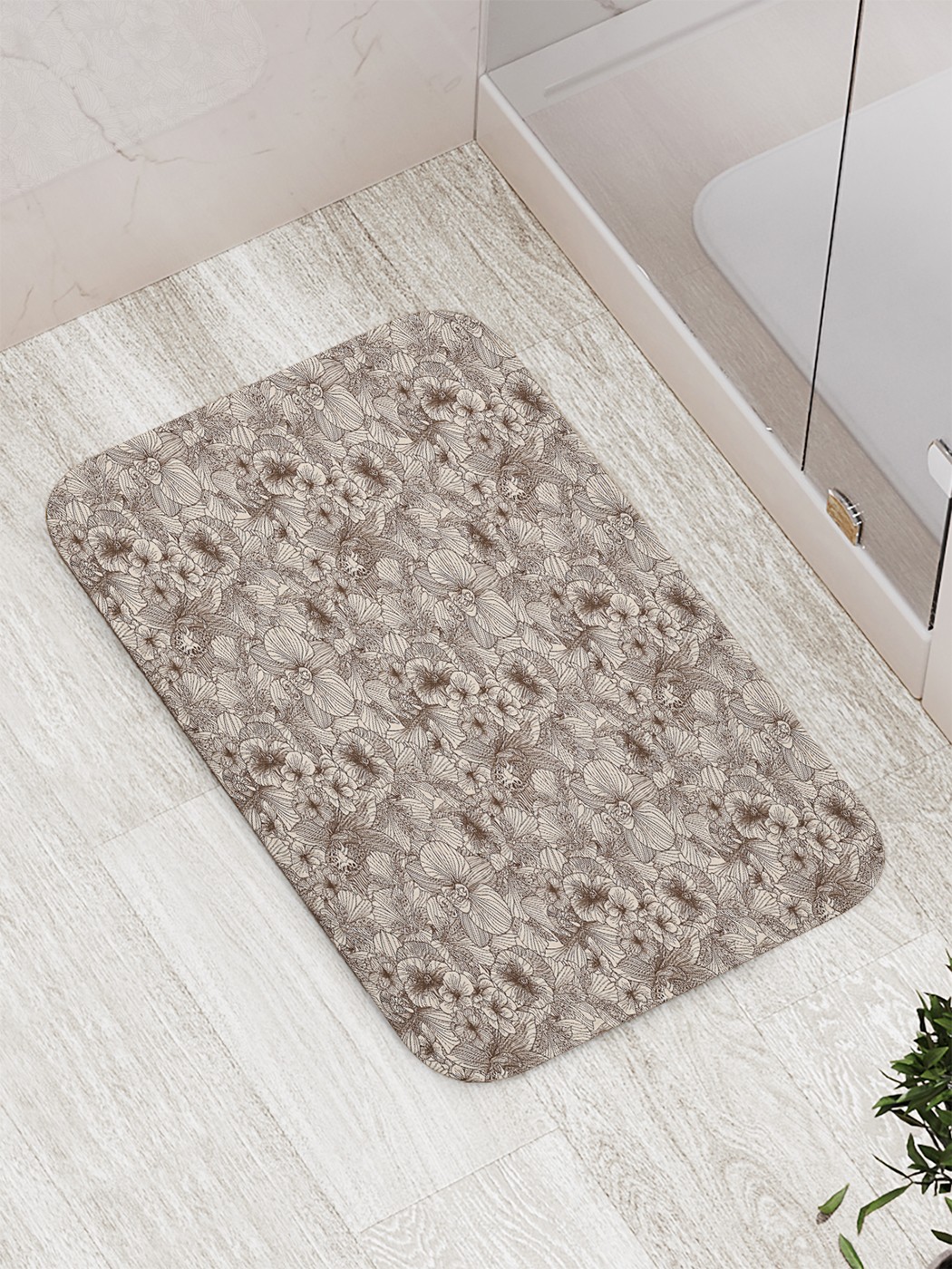 

Коврик противоскользящий для ванной, сауны, бассейна, 77х52 см bath_73620 JoyArty