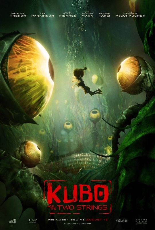 

Постер к фильму "Кубо. Легенда о самурае" (Kubo and the Two Strings) A2