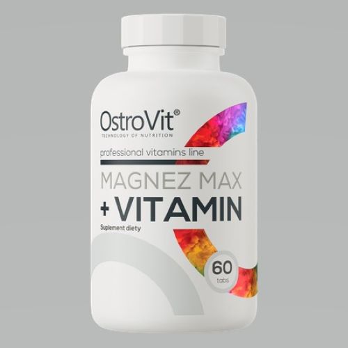 Магний, витамин В Ostrovit Magnez MAX + Vitamin 60 таблеток