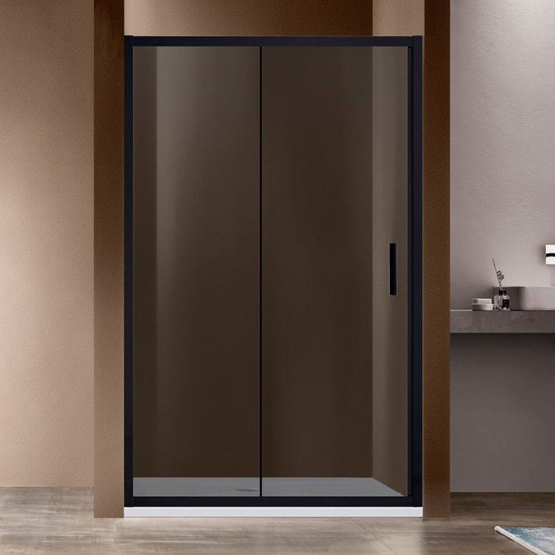 

Душевая дверь в нишу Vincea Garda VDS-1G120CGB 120 см, профиль чёрный, стекло тонированное