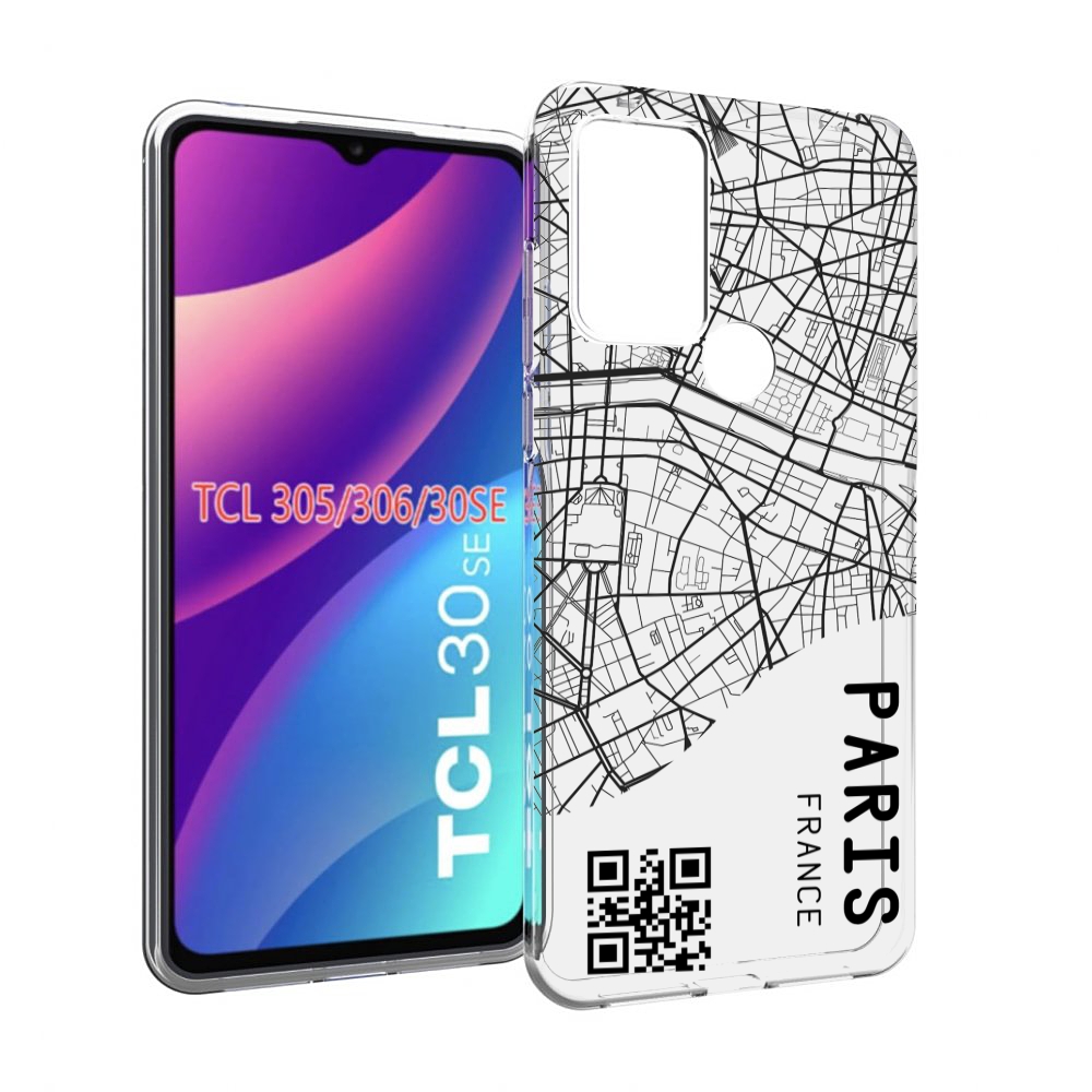 

Чехол MyPads схема-париж для TCL 30SE / TCL 305 / TCL 306 / TCL 30E, Tocco