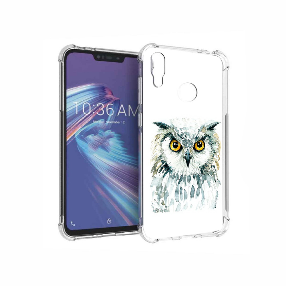 

Чехол MyPads Tocco для Asus ZenFone Max M2 (ZB633KL) Серьезная сова, Прозрачный, Tocco