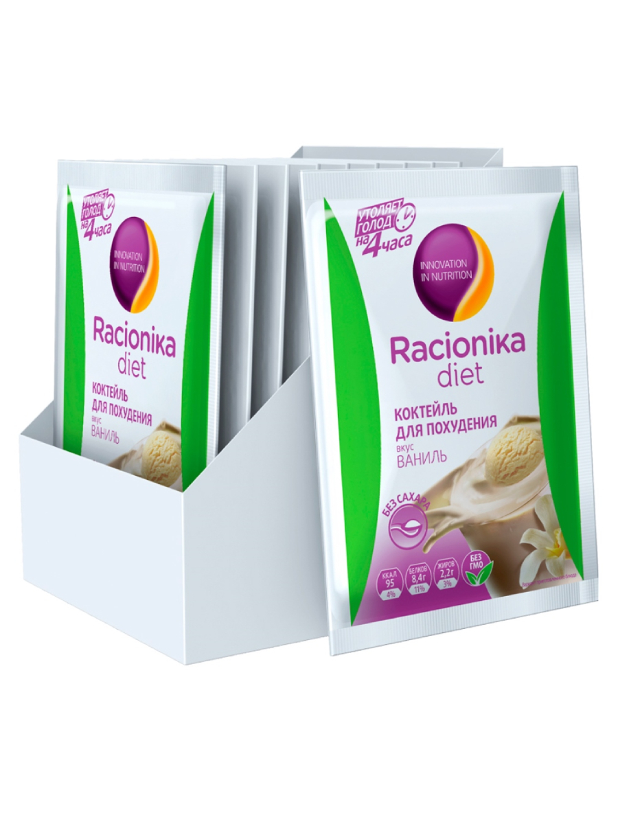 

Racionika Диетический коктейль Diet, 10 саше по 25г (Ваниль), Diet
