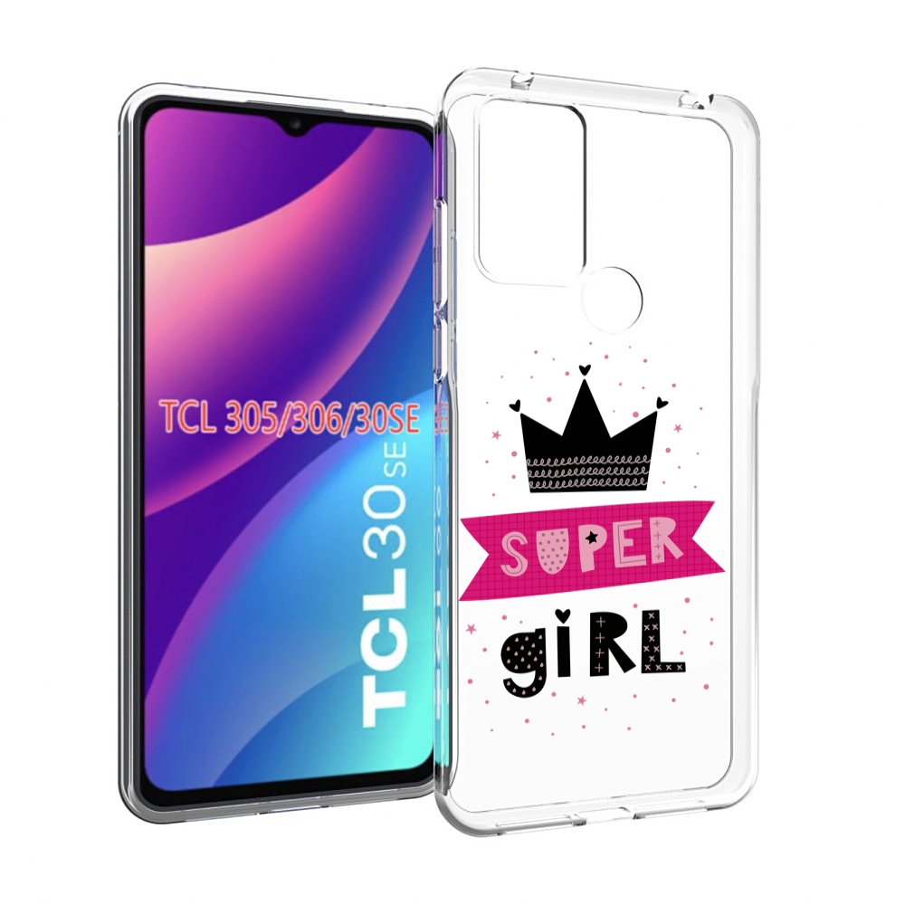 

Чехол MyPads супер-девчонка женский для TCL 30SE/305/306/30E, Tocco