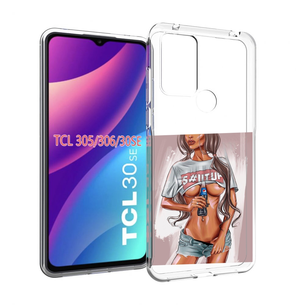 

Чехол MyPads стройная-девушка-с-пепси женский для TCL 30SE/305/306/30E, Tocco