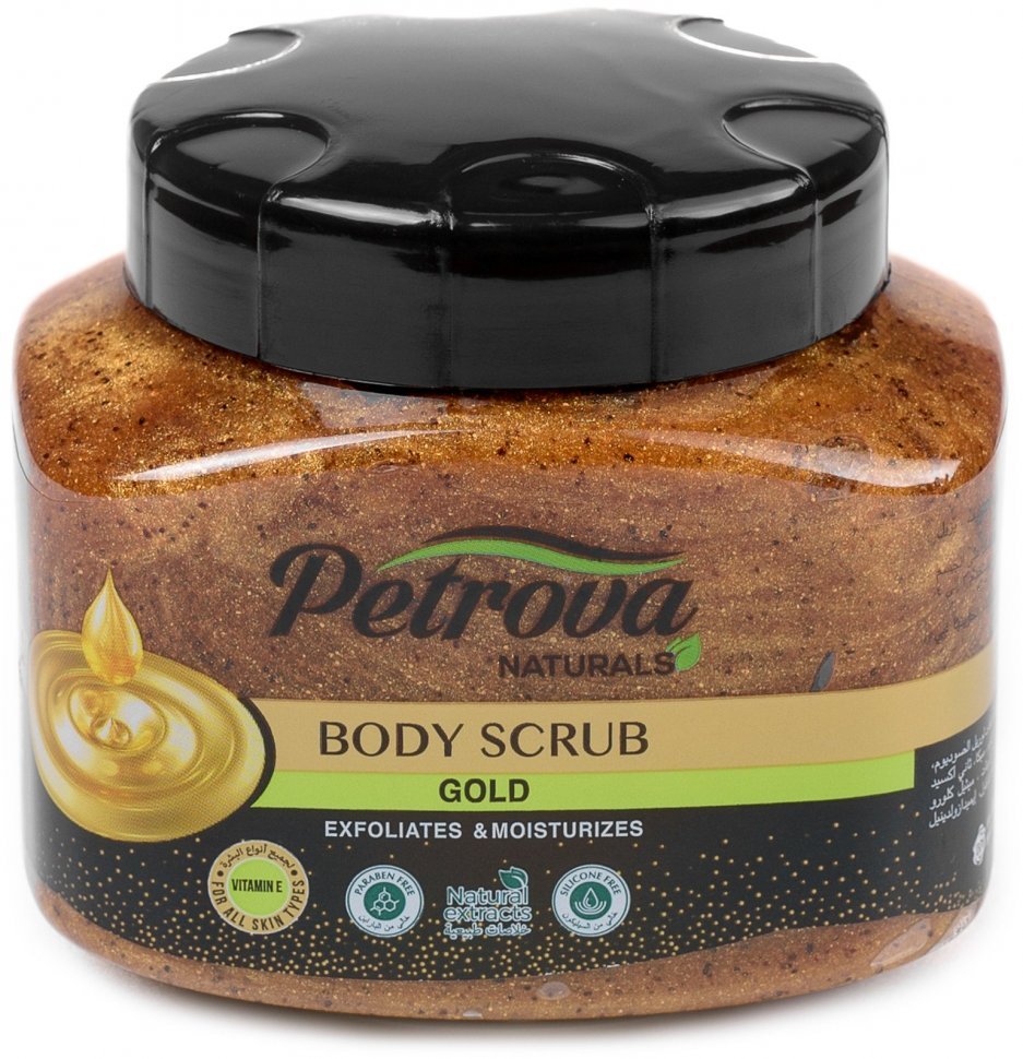 Скраб для тела Petrova Мерцающее золото 500 мл шоколадный какао скраб для тела cocoa chockolate scrub