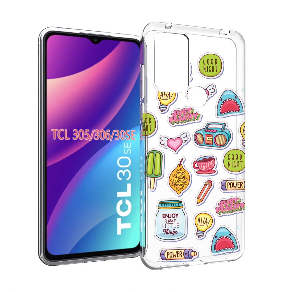 

Чехол MyPads стикер-пак для TCL 30SE/305/306/30E, Tocco