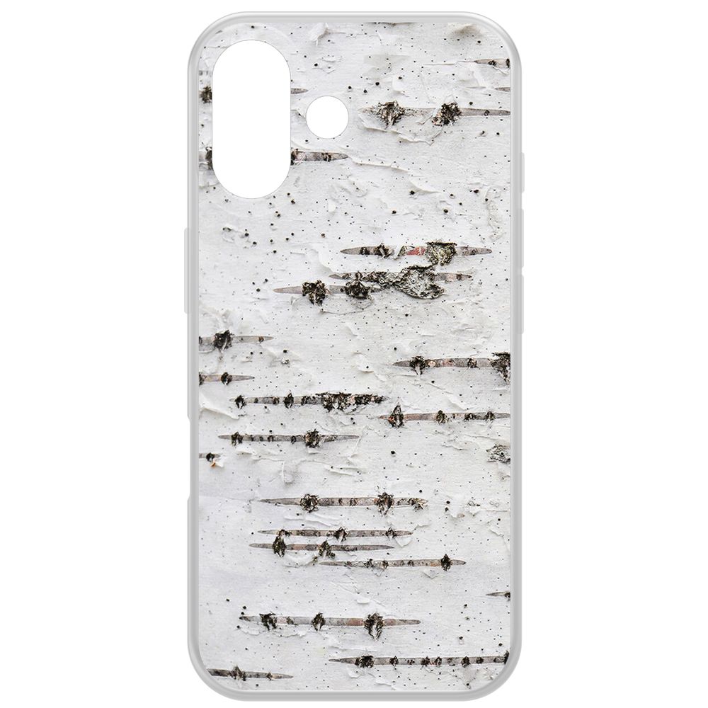 

Чехол-накладка Krutoff Clear Case Березка для iPhone 16, Прозрачный
