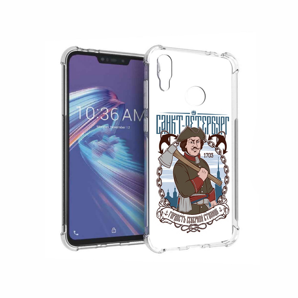 

Чехол MyPads Tocco для Asus ZenFone Max M2 (ZB633KL) Петр первый, Прозрачный, Tocco