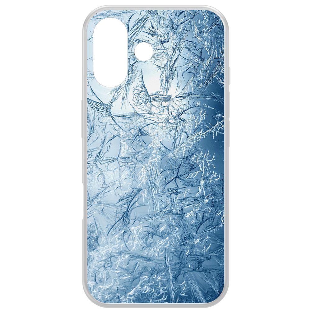 

Чехол-накладка Krutoff Clear Case Лед для iPhone 16, Прозрачный