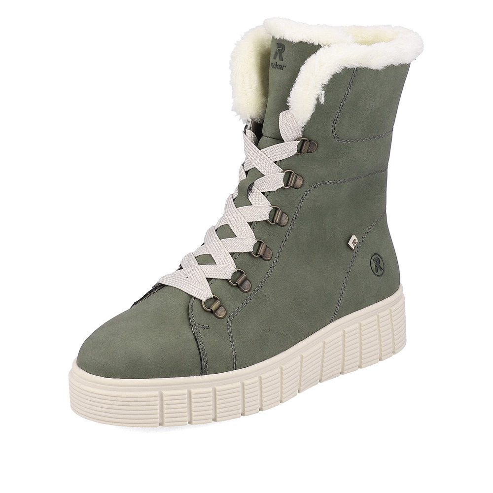 Ботинки женские Rieker Evolution W1070-54 зеленые 36 RU 9354₽