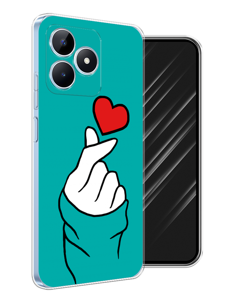 

Чехол Awog на Realme C60 "Маленькое сердечко", Голубой;белый;красный, 2516550-1