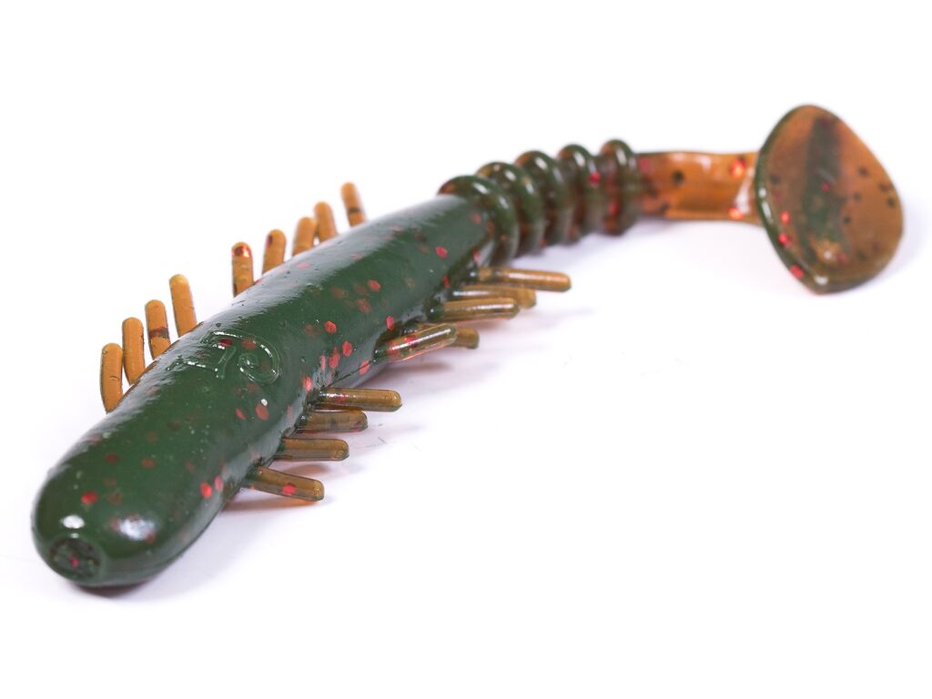 

Виброхвосты съедобные LJ Pro Series BUGSY SHAD 3.9in(10.00)/085 5шт., Зеленый, Pro Series Bugsy Shad