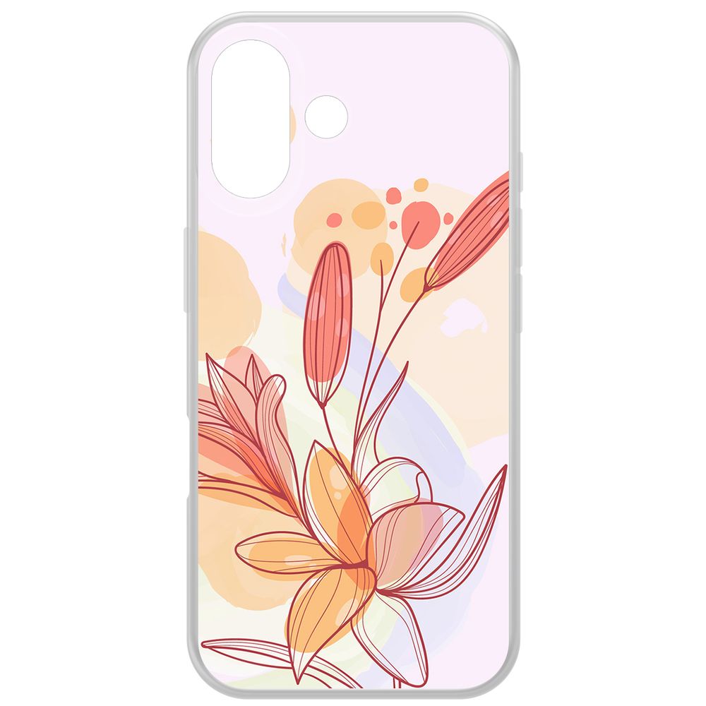 

Чехол-накладка Krutoff Clear Case Фантазия для iPhone 16, Прозрачный