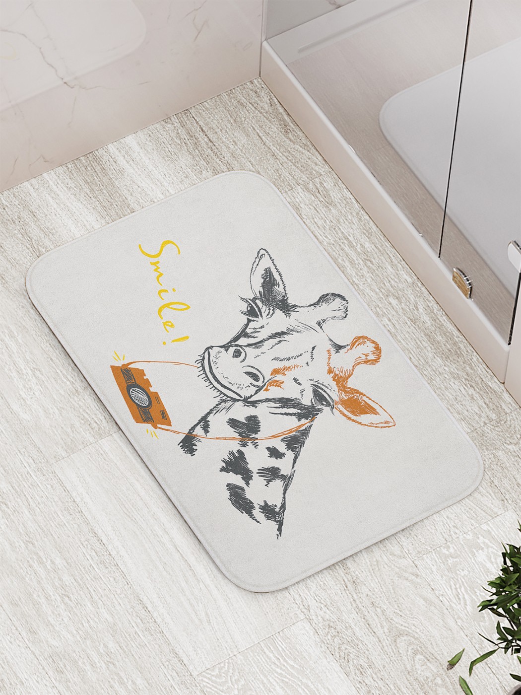 

Коврик противоскользящий для ванной, сауны, бассейна, 77х52 см bath_73446 JoyArty