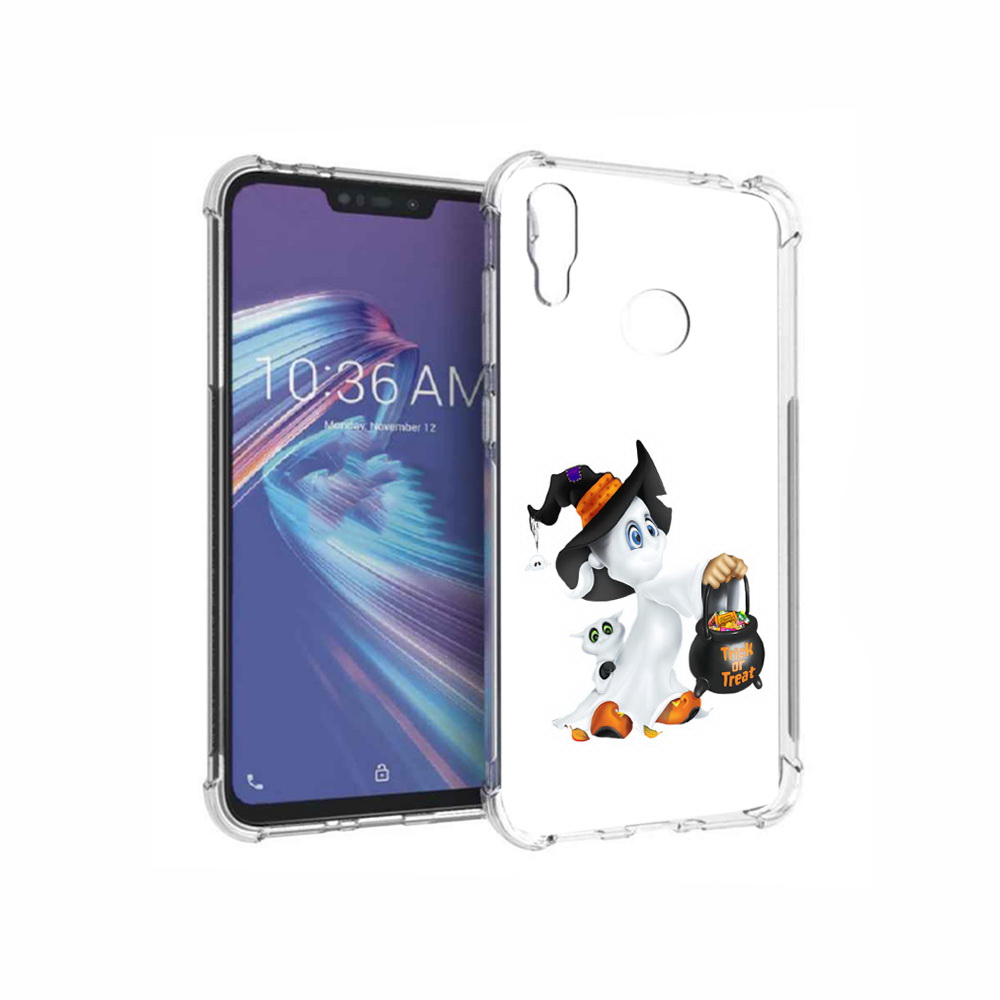 

Чехол MyPads Tocco для Asus ZenFone Max M2 (ZB633KL) Маленький призрак, Прозрачный, Tocco