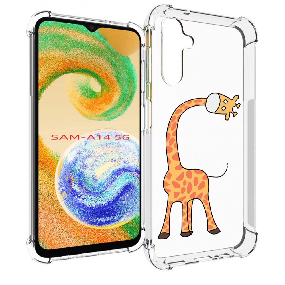 

Чехол MyPads жирафик детский для Samsung Galaxy A14 5G, Прозрачный, Tocco