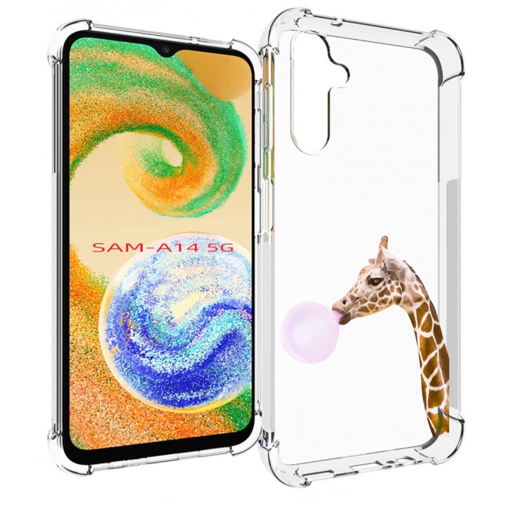 

Чехол MyPads жираф-с-жвачкой для Samsung Galaxy A14 5G, Прозрачный, Tocco