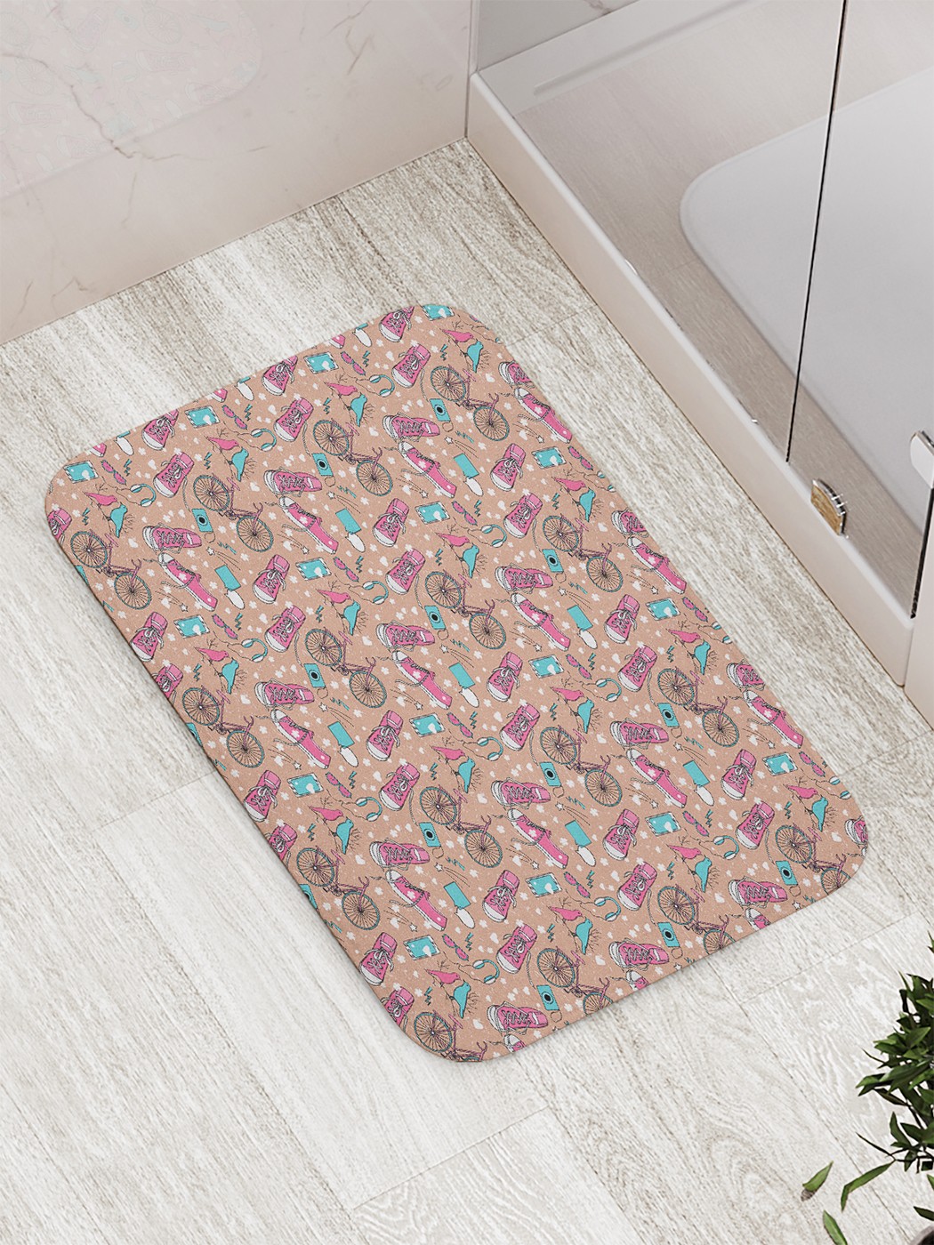 

Коврик противоскользящий для ванной, сауны, бассейна, 77х52 см bath_73419 JoyArty