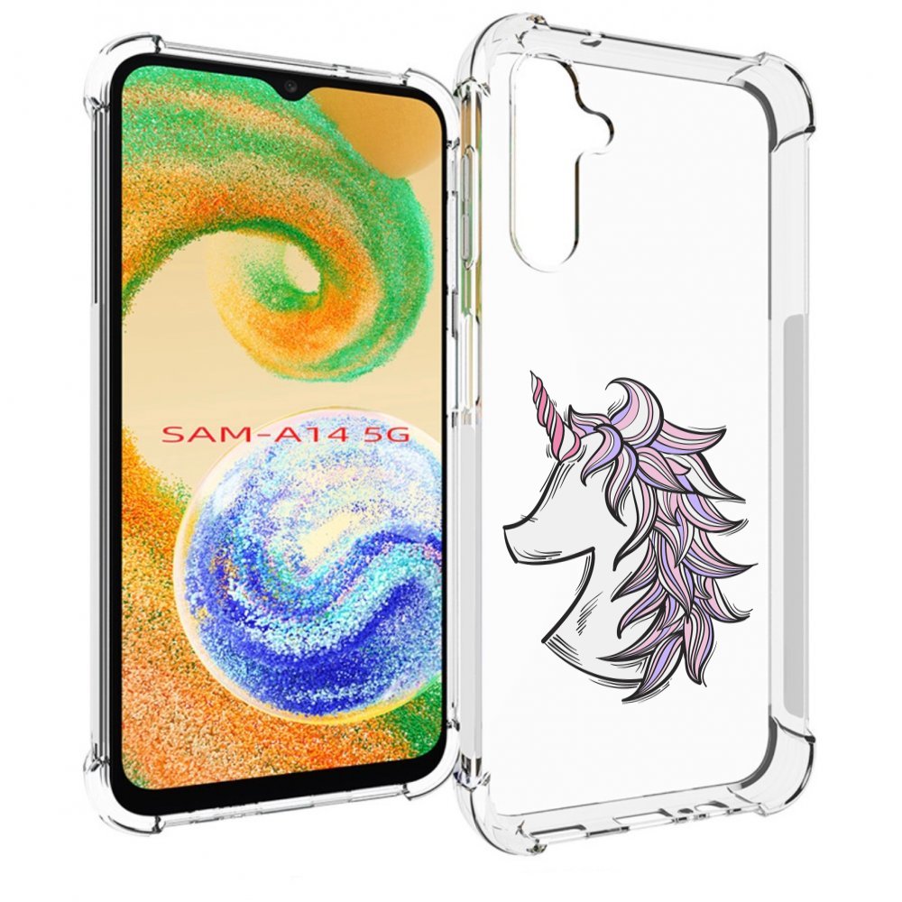 

Чехол MyPads единорог-рисунок для Samsung Galaxy A14 5G, Прозрачный, Tocco