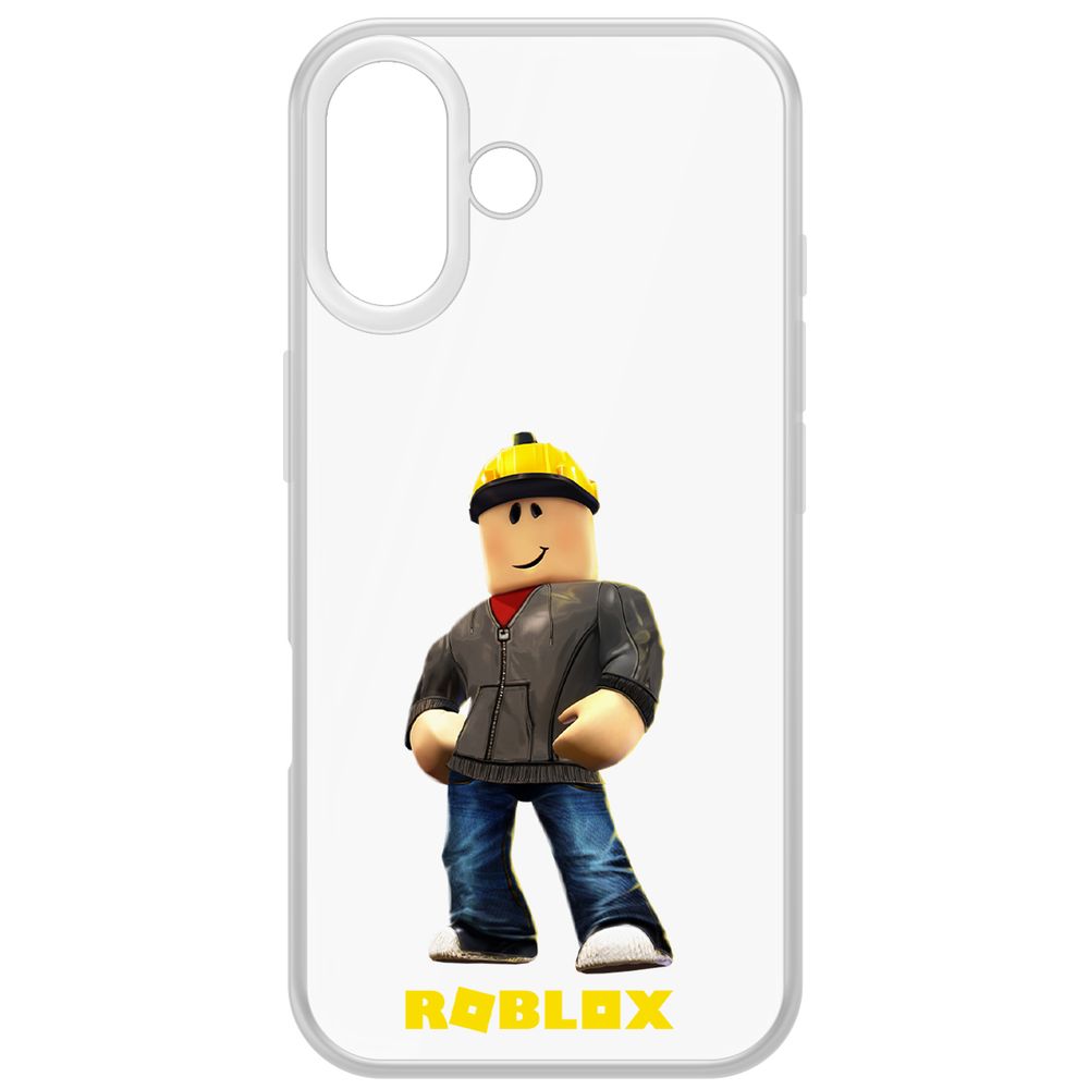 

Чехол-накладка Krutoff Clear Case Roblox-Строитель для iPhone 16, Прозрачный