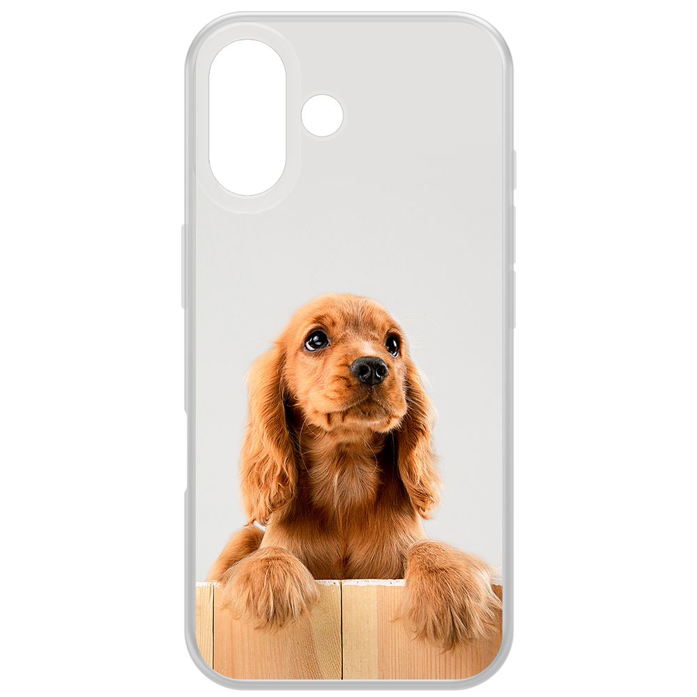 

Чехол-накладка Krutoff Clear Case Выходи играть для iPhone 16, Прозрачный