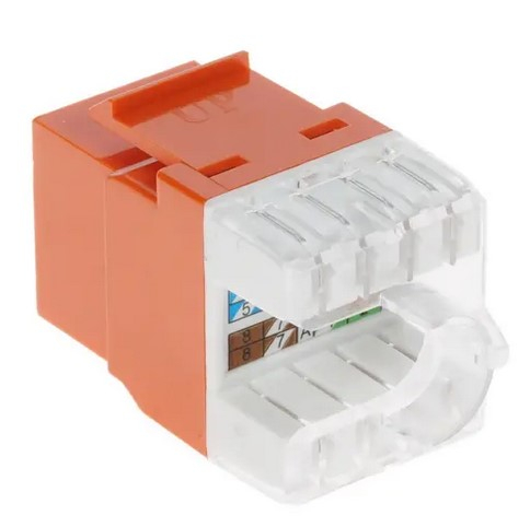 Lanmaster Модуль Keystone, RJ45, кат.5E, UTP, 180 градусов, со встроенной шторкой