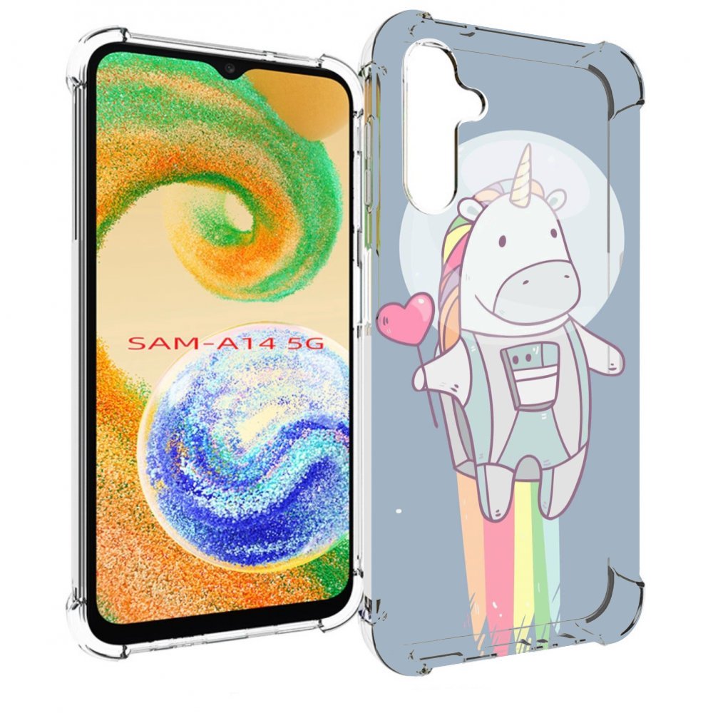 

Чехол MyPads единорог летит за орбиту для Samsung Galaxy A14 5G, Прозрачный, Tocco