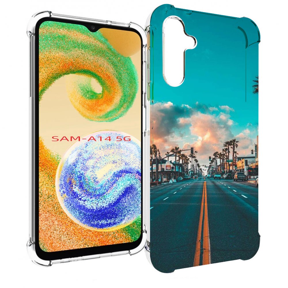 

Чехол MyPads дорога-в-лос-анджелес для Samsung Galaxy A14 5G, Прозрачный, Tocco