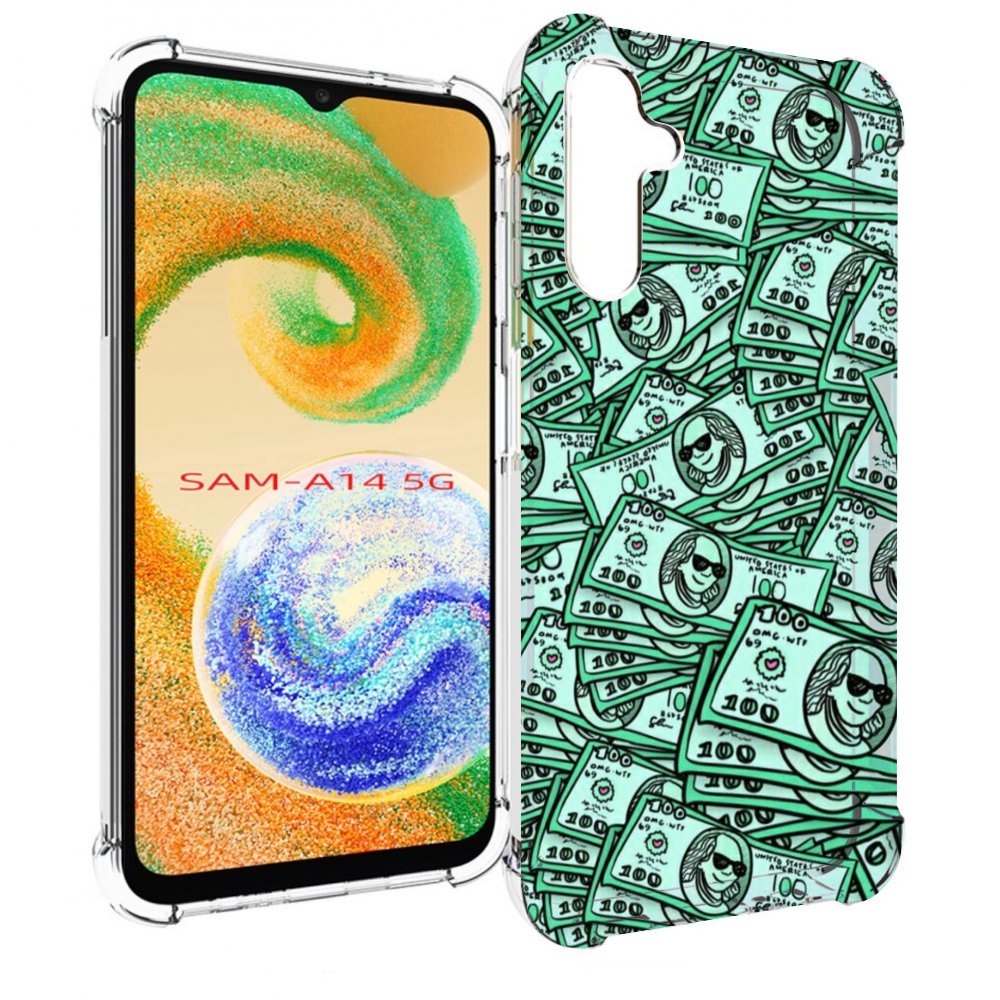 

Чехол MyPads доллары картинка для Samsung Galaxy A14 5G, Прозрачный, Tocco