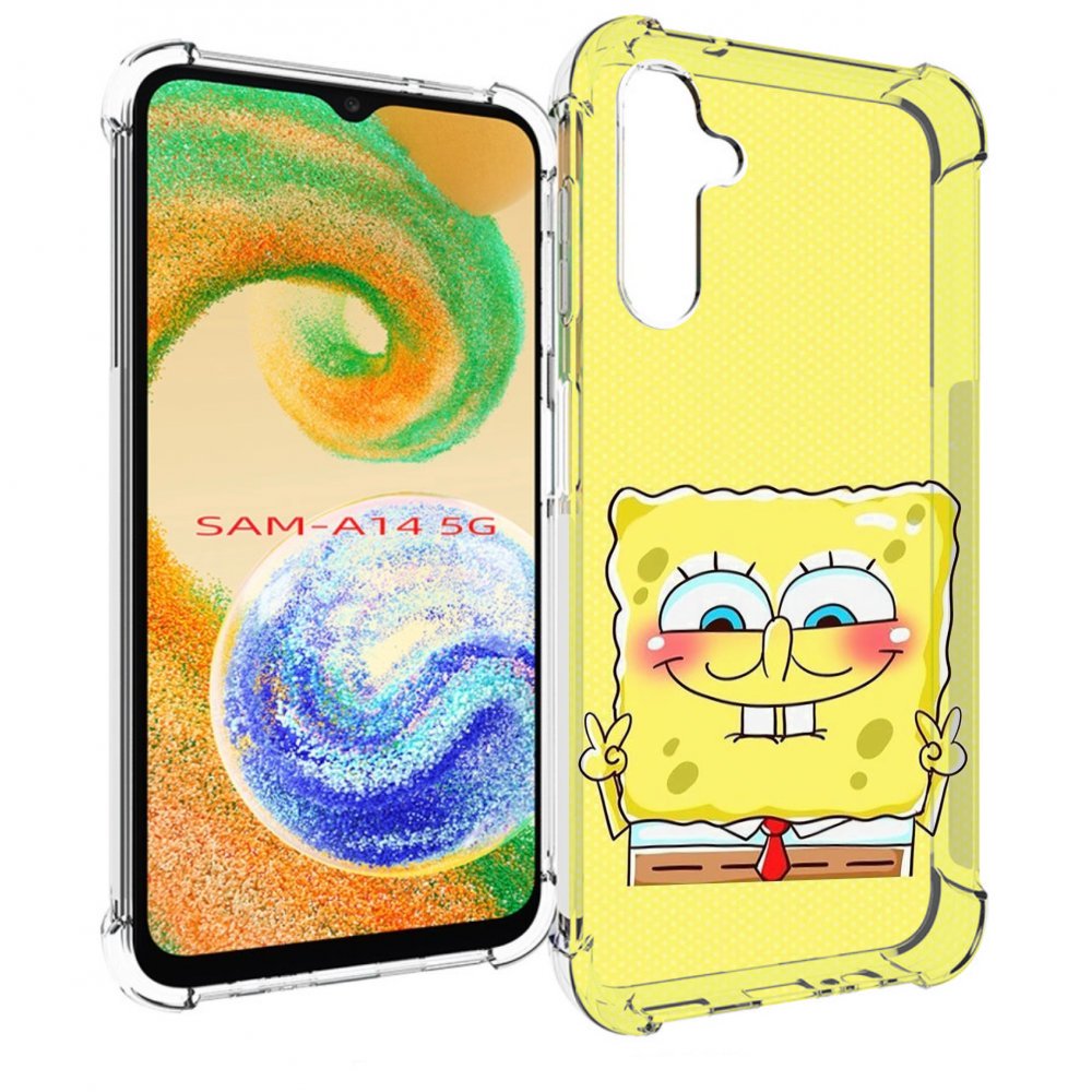 

Чехол MyPads довольный милый спанчбоб для Samsung Galaxy A14 5G, Прозрачный, Tocco