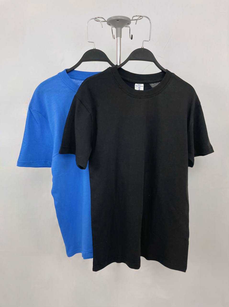 

Комплект футболок мужских, синяя, черная, 48, Синий, фмх2шт