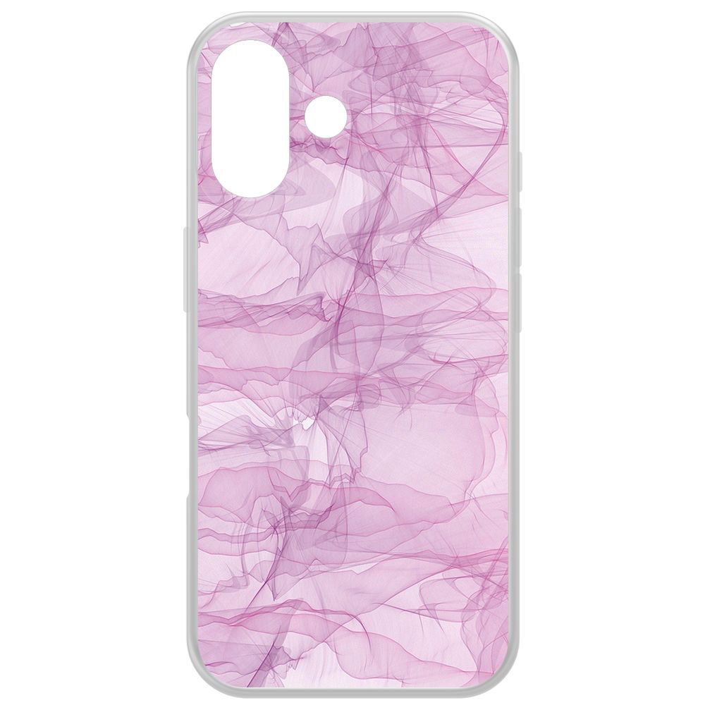 

Чехол-накладка Krutoff Clear Case Абстракт 4 для iPhone 16, Прозрачный
