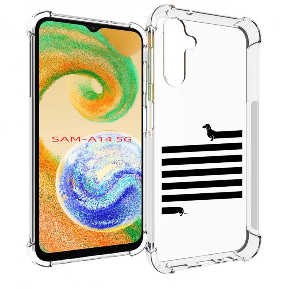 

Чехол MyPads длинная-такса для Samsung Galaxy A14 5G, Прозрачный, Tocco