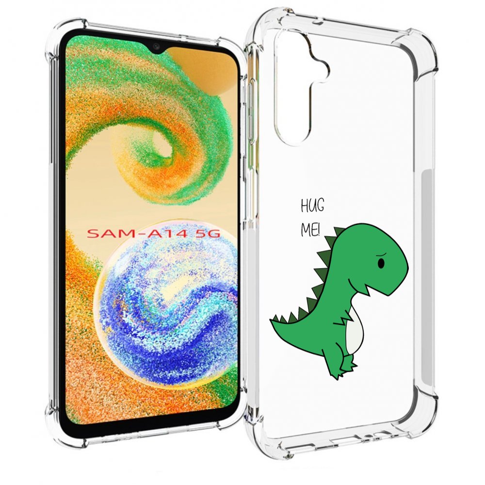 

Чехол MyPads динозаврик для Samsung Galaxy A14 5G, Прозрачный, Tocco