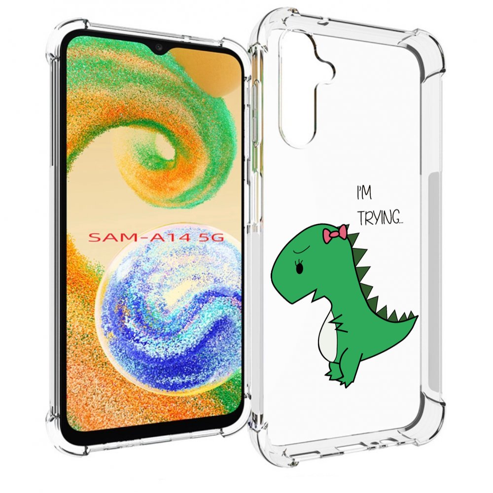 

Чехол MyPads динозаврик-девочка для Samsung Galaxy A14 5G, Прозрачный, Tocco