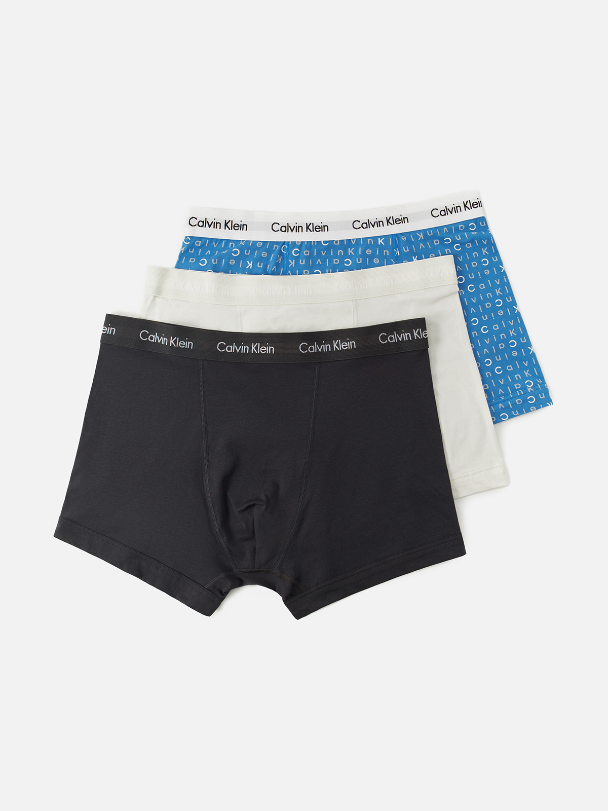 Комплект трусов мужских Calvin Klein Underwear 0000U2662G белых голубых черных M 3 шт 4237₽