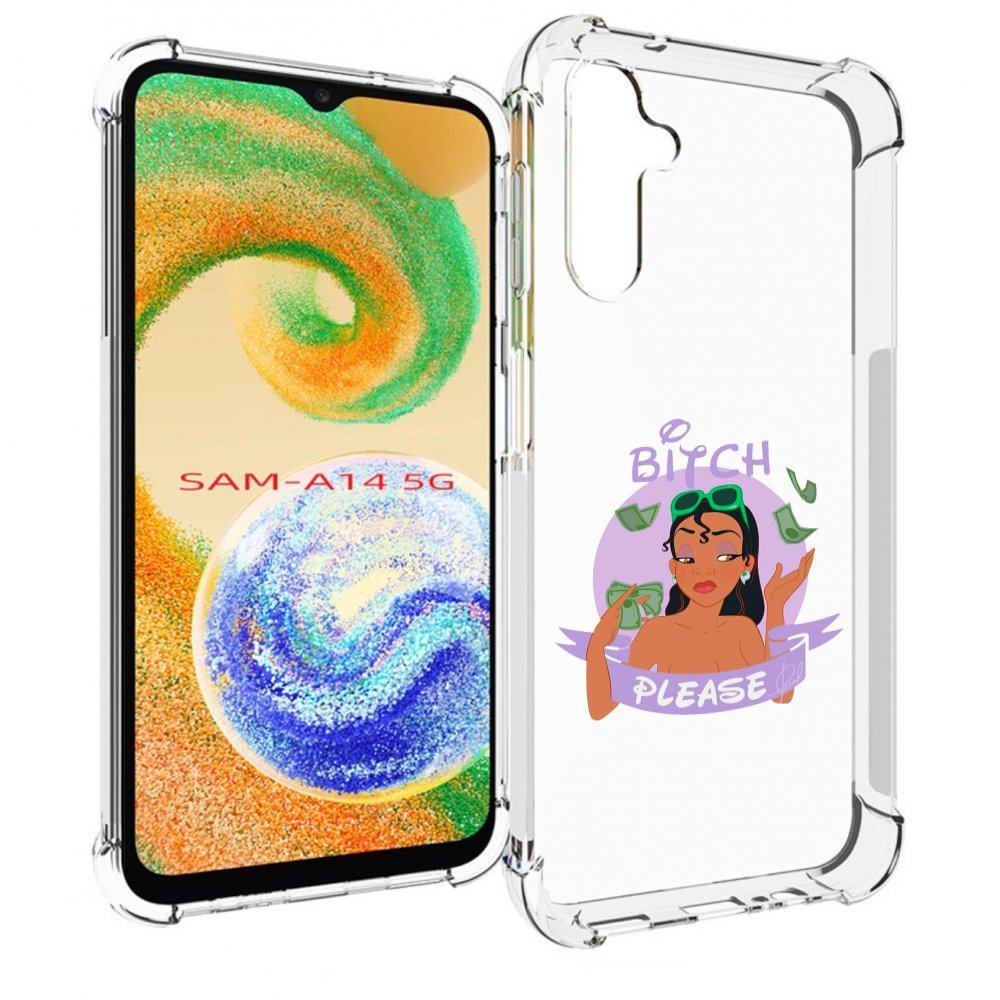 

Чехол MyPads деньги-пожалуйста женский для Samsung Galaxy A14 5G, Прозрачный, Tocco