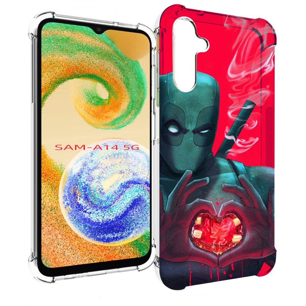 

Чехол MyPads дедпул-в-сердце для Samsung Galaxy A14 5G, Прозрачный, Tocco