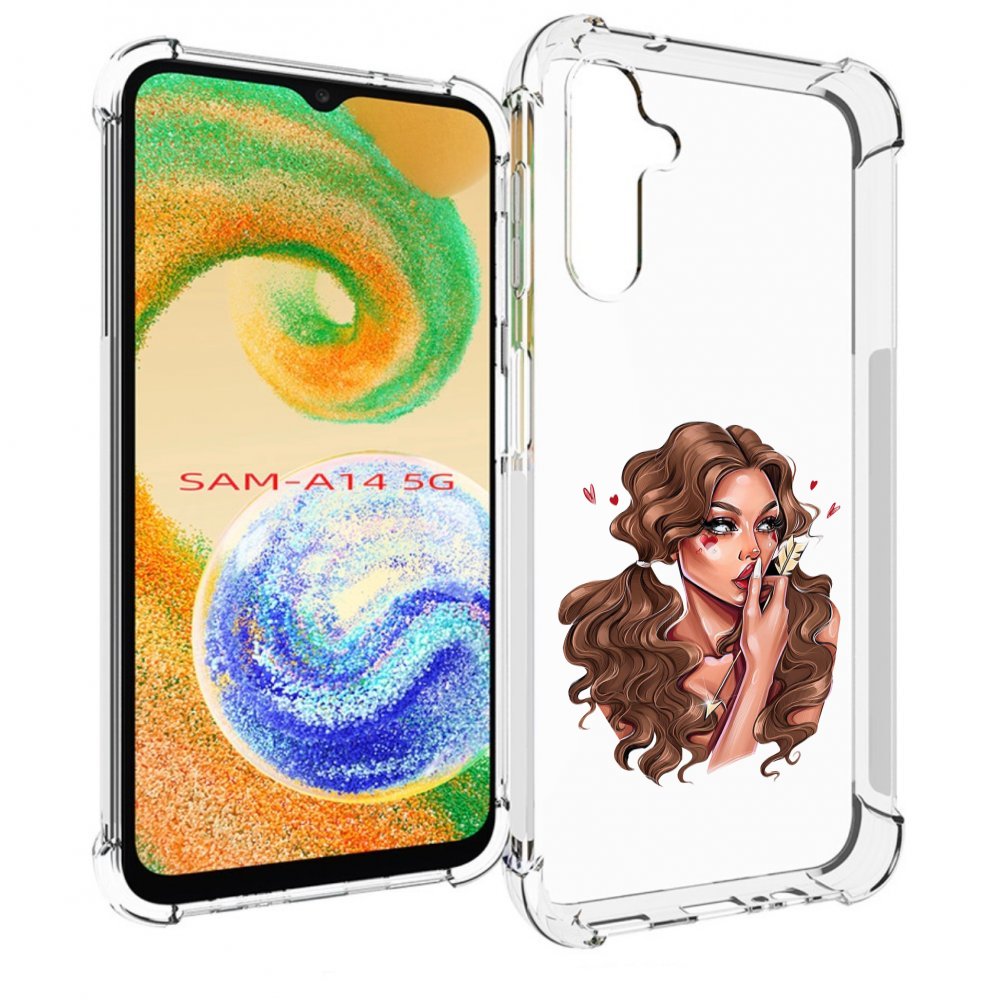 

Чехол MyPads девушка-со-стрелой женский для Samsung Galaxy A14 5G, Прозрачный, Tocco