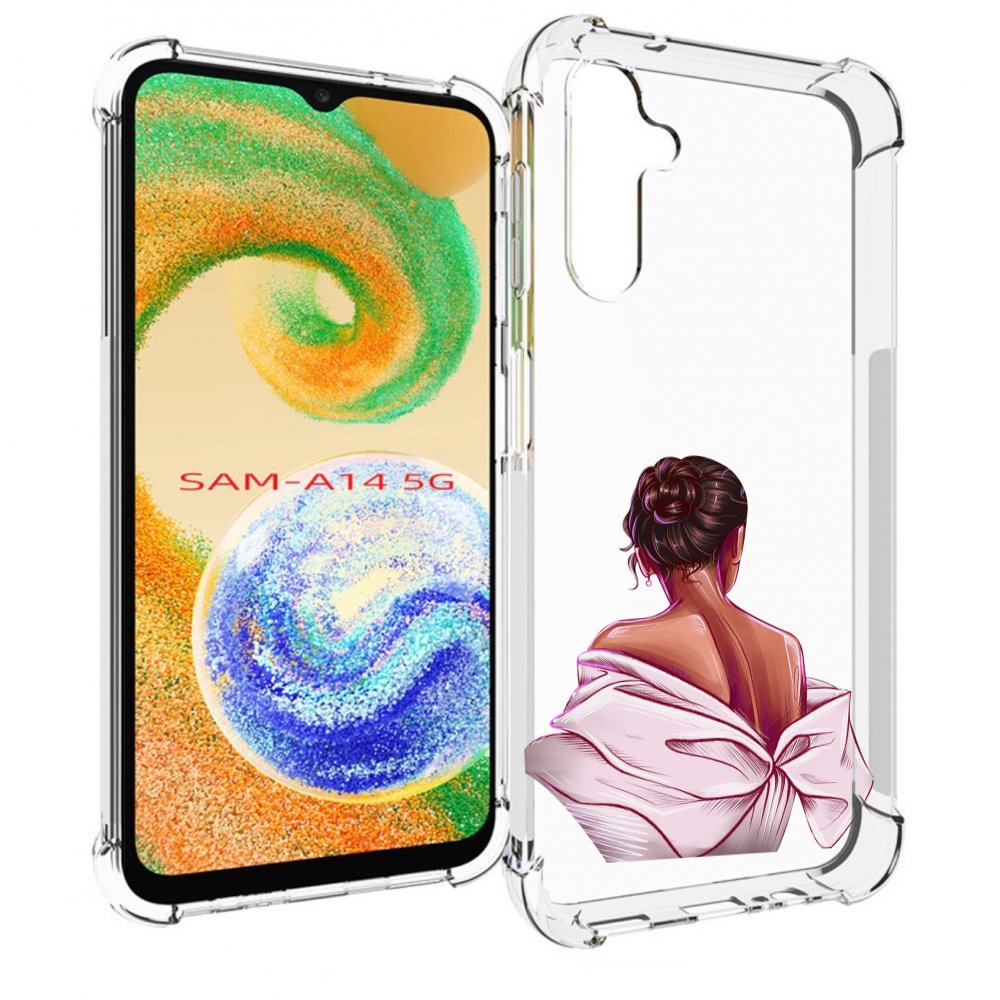 

Чехол MyPads девушка-со-спины женский для Samsung Galaxy A14 5G, Прозрачный, Tocco