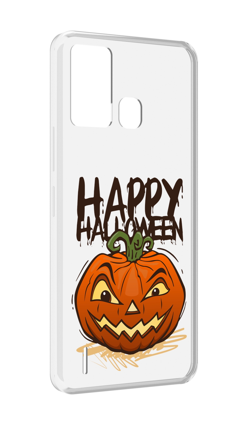 

Чехол MyPads Хэллоуин счастливый для ITEL S16 / ITEL Vision 1 Pro, Прозрачный, Tocco