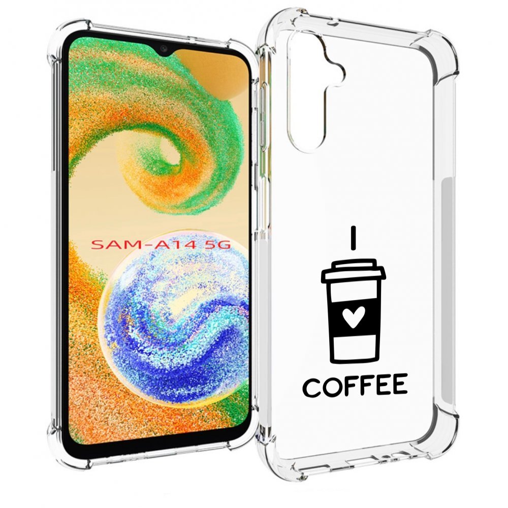 

Чехол MyPads Я люблю кофе для Samsung Galaxy A14 5G, Прозрачный, Tocco