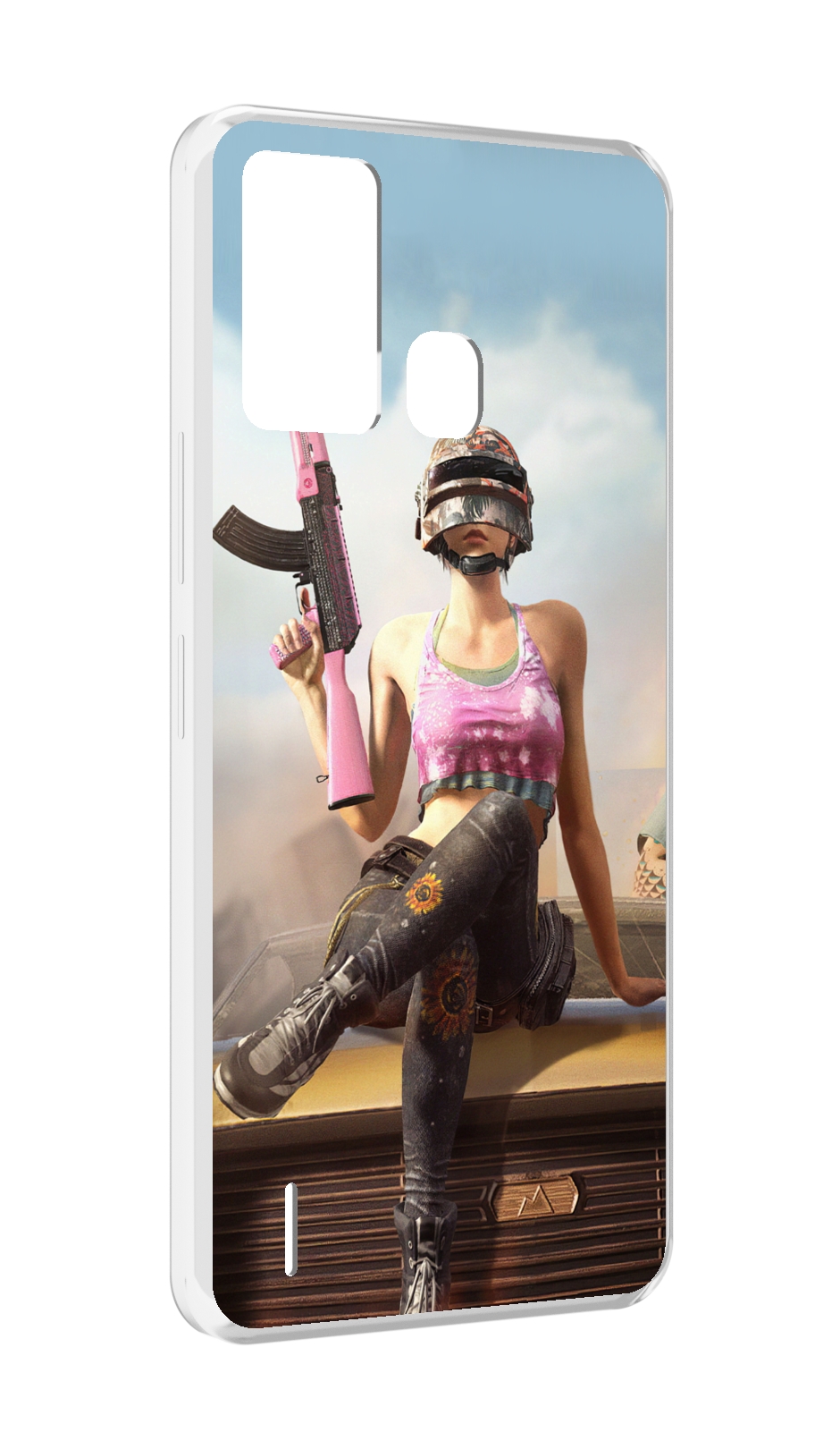 

Чехол MyPads девушка из PUBG для ITEL S16 / ITEL Vision 1 Pro, Прозрачный, Tocco