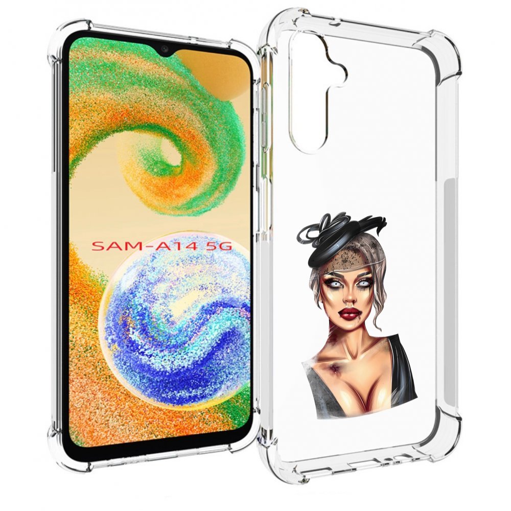 

Чехол MyPads девушка-с-линзами для Samsung Galaxy A14 5G, Прозрачный, Tocco
