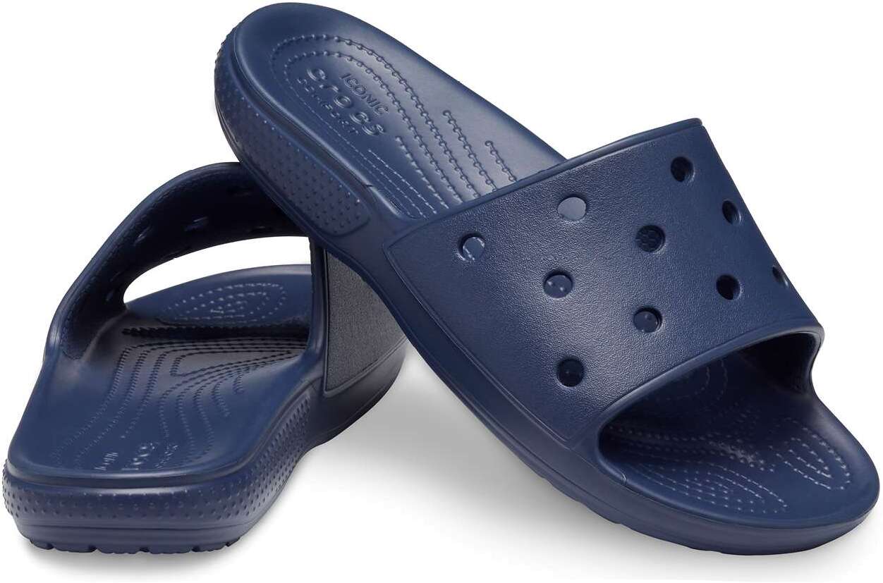

Сланцы унисекс Crocs Classic Slide синие M9 US; W11 US, Синий, Classic Slide