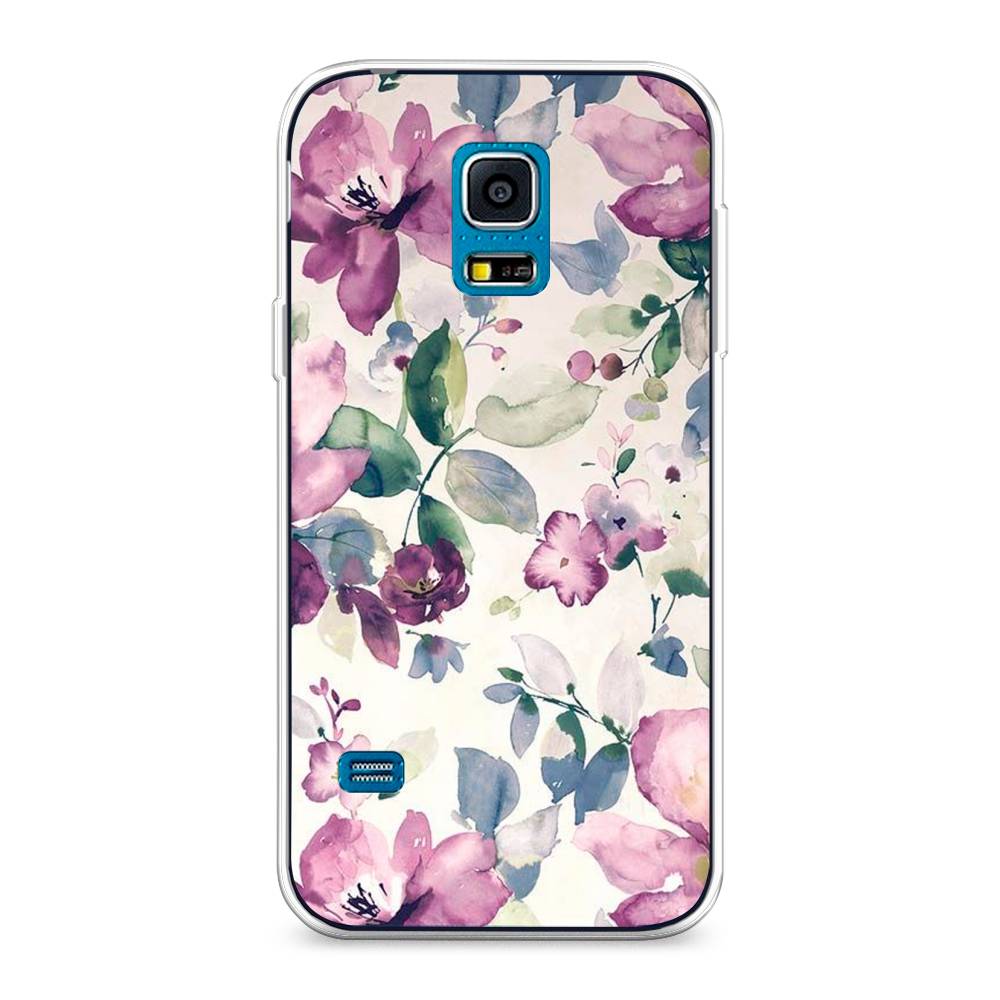 фото Чехол awog "акварельная нежность" для samsung galaxy s5 mini